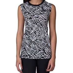 Nike Black and White Muscle Tee